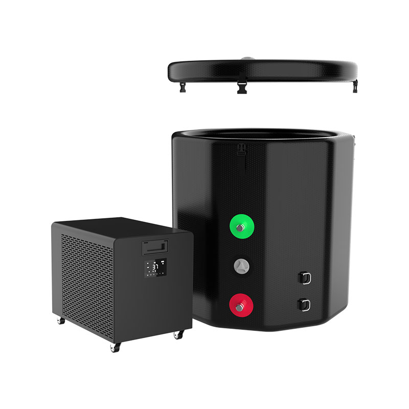 Cada gonflabilă cu gheață este soluția supremă pentru recuperarea băii rece