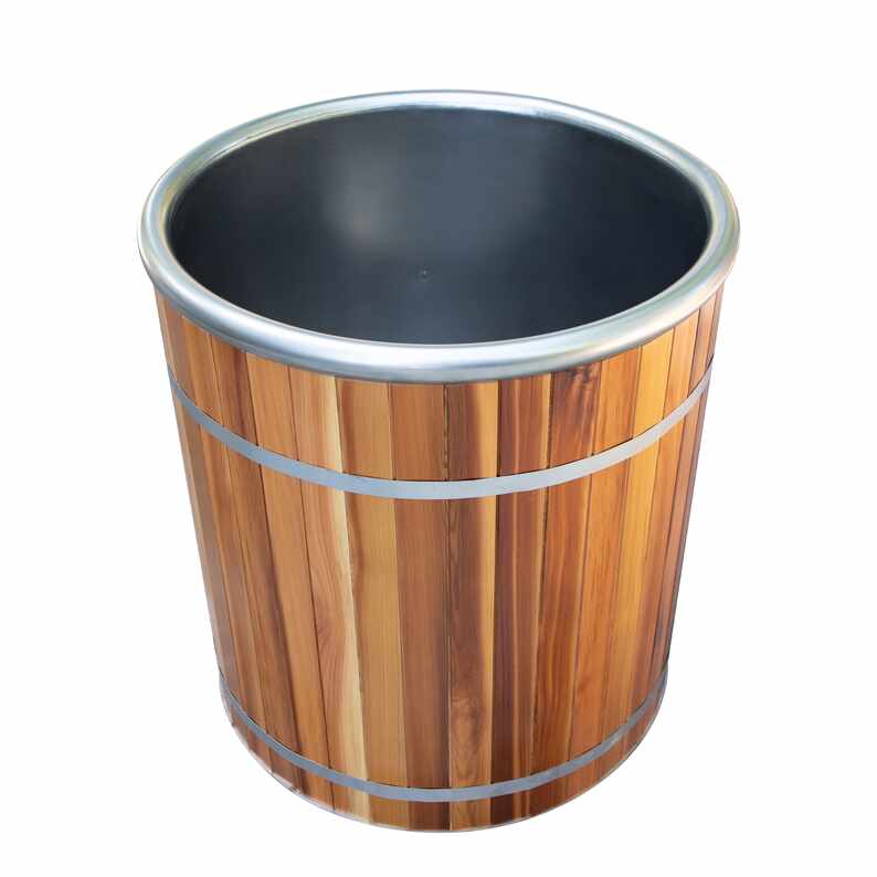 Cadă de recuperare compactă rotundă de cedru roșu